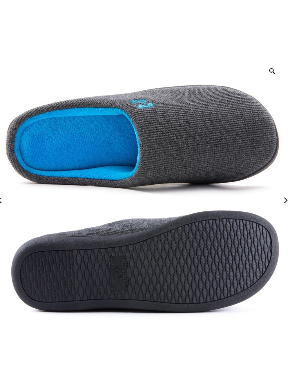Rock Dove Mens Original Two-Tone Memory Foam Slipper House Shoe Size 10.5 New